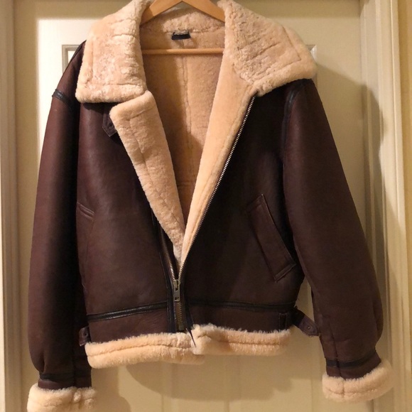 Other - 100% Shearling winter bomber jacket